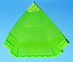 LEGO Transparent Neon Green Panel 10 x 10 x 12 Quarter Globe 2409 M-TRON 6989