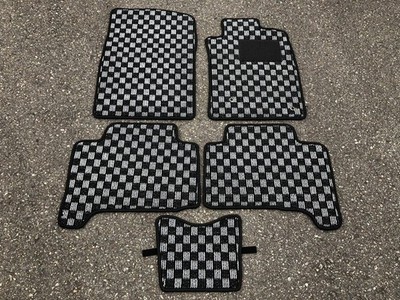 Toyota Hilux Surf 215 Series Floor Mats Check Gray Made in Japan 2002-2009 JDM