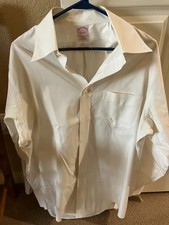 Brooks Brothers White Dress Shirt 16/34 Trad Fit 100 Cotton Non Iron