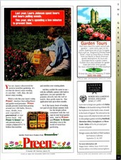 Preen Vintage Print Ad Poster Weed Preventer Garden Products 1997 Print Ephemera