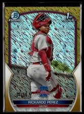 2023 Bowman Chrome Gold Shimmer Rickardo Perez /50 #BCP-27