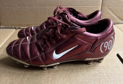 US 9 Nike Total 90 III FG Red Burgundy Air Zoom Pro 308231 Soccer