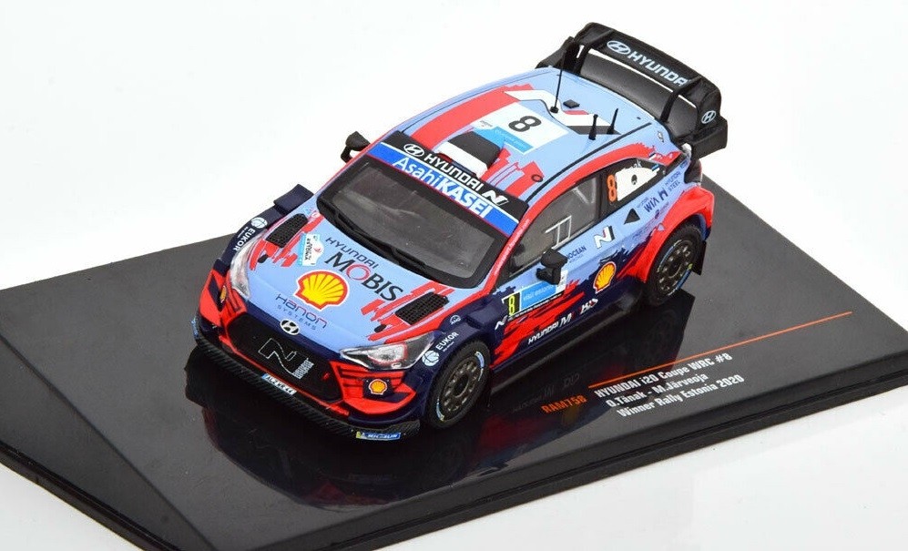 Miniature Hyundai i20 Coupé WRC 2020 IXO 1/43 de Rallye