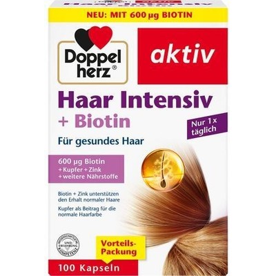 DOPPELHERZ Haar Intensiv+Biotin Kapseln, 100 St PZN 16849737