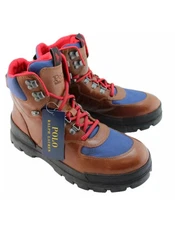 New POLO Ralph Lauren Oslo Sz 11.5 Brown Men Mid Hiking Tactical Boot MSRP $198