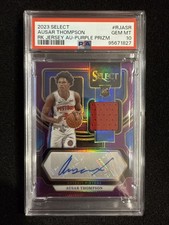 2023 Select Ausar Thompson Rookie Jersey Auto Purple /99 RC PSA 10
