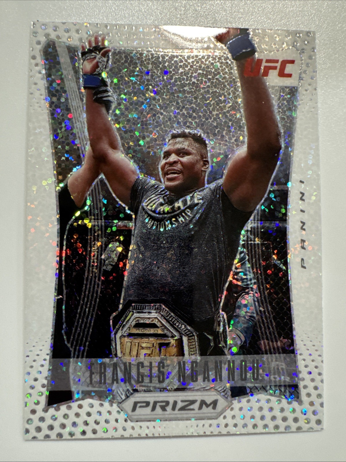 Francis Ngannou 2022 Flashbacks White Sparkle UFC - 1311