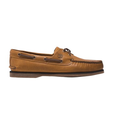Timberland Classic Boat Halbschuh Bootsschuh Herren Leder Dunkelgelb