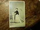 1860S-CIVIL WAR- CDV PHOTO-  ANNIE HOUGHTON-ELIZABETH-PA.