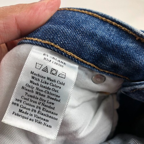 Everlane Slim Leg Blue Denim Jeans Herren 27 (31W 27L) - Bild 7 von 7