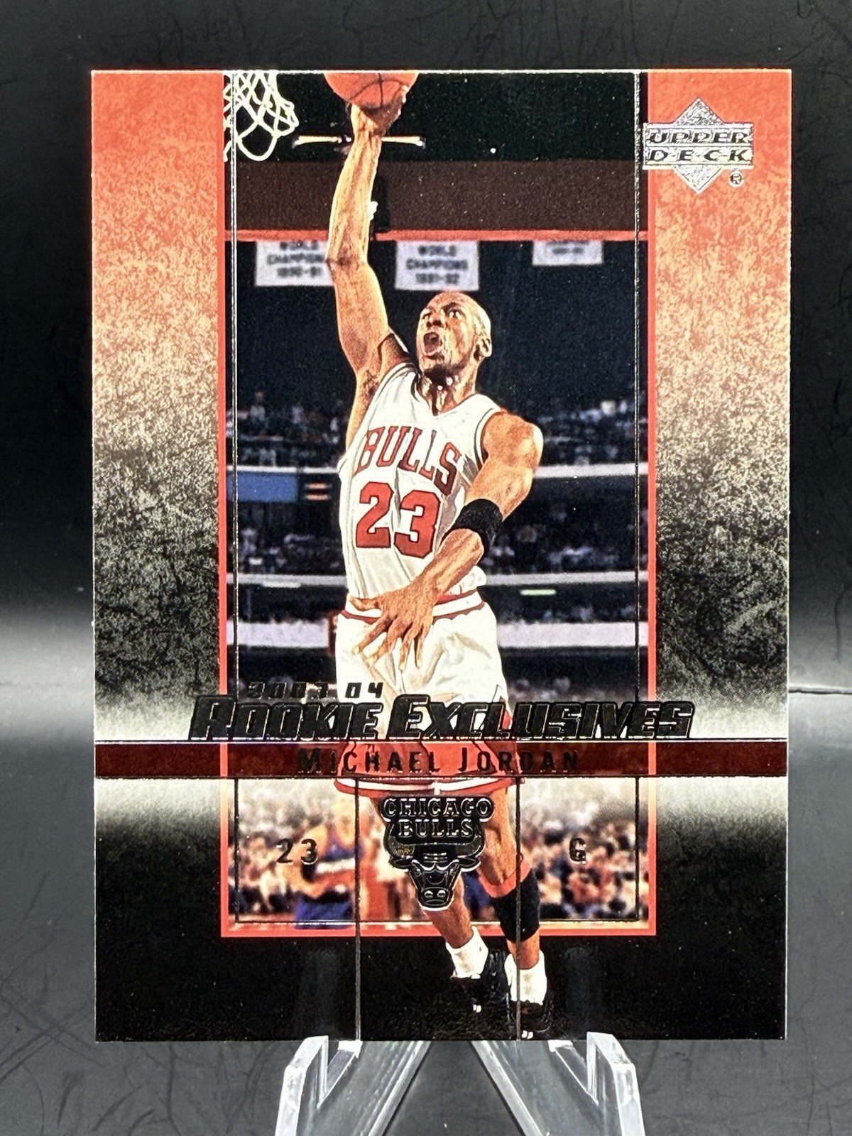 2003 2004 UPPER DECK ROOKIE EXCLUSIVES BASKETBALL #60 MICHAEL JORDAN