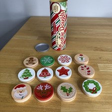 Melissa Doug Slice and Bake Wooden Christmas Cookie Play Food Set Makes 12 See