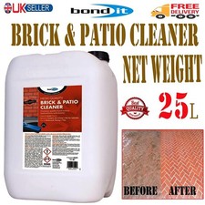 Bond It Brick & Patio Acid Cleaner Mortar Oil Grease Paving Concrete Tiles - 25L