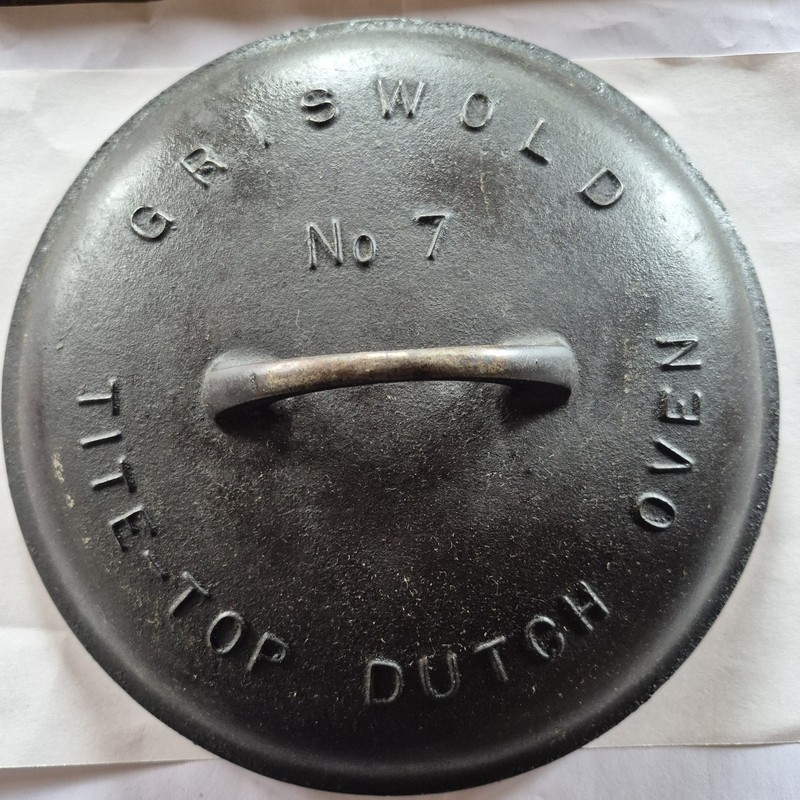 Vintage Griswold Tite Top No 7 Dutch Oven Lid Only 2604