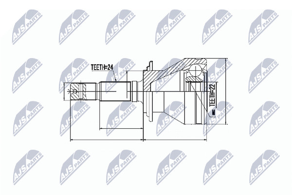 Gelenksatz Antriebswelle NTY NPZ-DA-013 FüR Terios Daihatsu VVT 4X4-image