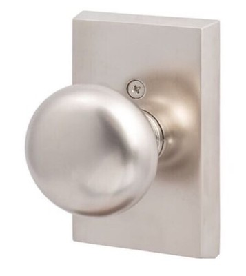 Sure-Loc OK101 1S Oakley Passage Door Knob Set  - Satin Nickel Reversible Knob