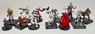 Wotc Star Wars Miniatures Rares JoB Lot E x 12 no cards