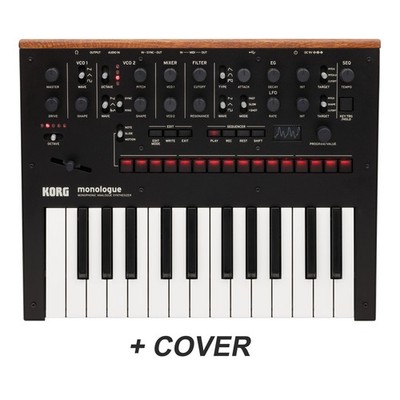 Korg monologue BLK + Decksaver -Set - Synthesizer-Set