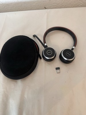   Jabra Evolve 65 Stereo Bluetooth Headset   USB Dongle + Case   Funktioniert