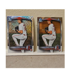 Topps 2025 Chase Shores Angels Card Lot (2) Bowman Chrome 1st BDC-142