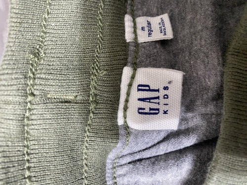 GAP KIDS Jogger Cargo Pants Green Medium NEW Elastic Waste Lines Interior - Picture 11 of 13