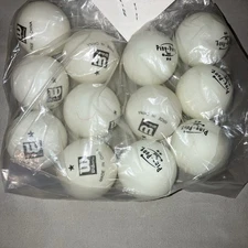 Table Tennis 7 Wilson / 5 Ping-Pong Brand Ping Pong Balls In Good Used Condition