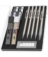 Mr. Pen- Metal Mechanical Pencil Set with 20 Piece Set, black,multi-color