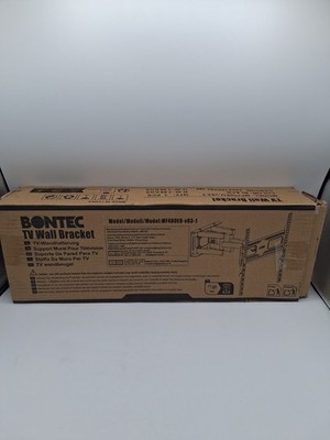Bontec ''TV Wall Bracket'' TV-Wandhalterung Schwarz Neu (H033)