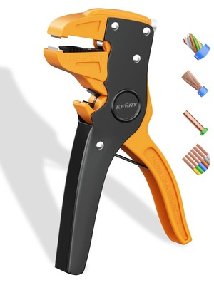 2 In 1 Wire Stripper/Cutter, Quick Strip for 10-24 AWG Solid and Stranded Ele...