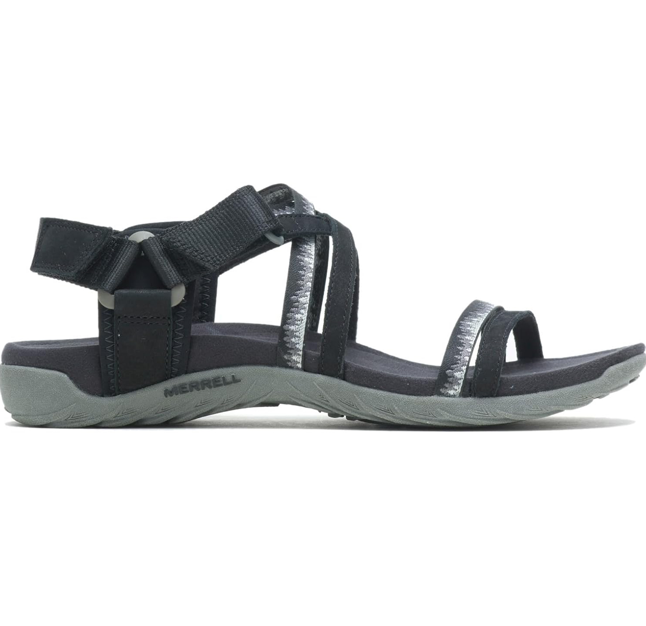 Merrell Terran 3 Cush sandali incrociati reticolo donna taglia 9 nero J002712