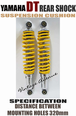YAMAHA DT100 DT125 DT175 REAR SHOCK CUSHION *YELLOW* [LENGTH 320mm]