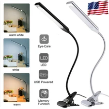 5W LED Clip-on Desk Lamp LED Dimmable Clamp Light 3 Modes & 14 Brightness Levels