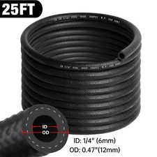 Fuel Line 1/4 Inch ID NBR Fuel Line Hose Push on Hose for Small Engine 25FT Back
