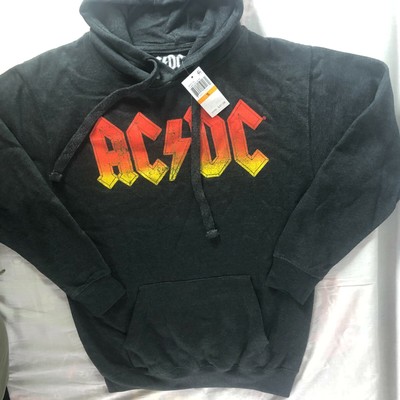 AC/DC Hoodie Size Small AC DC LOGO Logo Classic Rock Hooded Sweatshirt NWT