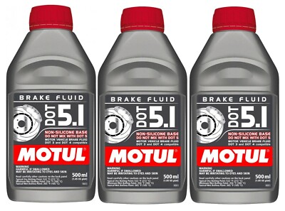 Motul DOT 5.1 - 1.5 Liters AM - Long Life Fully Synthetic Brake Fluid (3 x 0.5L)