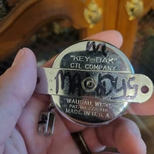 Vintage Lummis Key-Bak Retractable-Recoil Key Chain with Belt Clip Heavy Duty