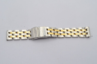 BREITLING CHRONOMAT PILOTBAND 20MM STAHL/GOLD 302D TOP ZUSTAND FÜR UTC