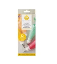Wilton Disposable Decorating Piping Bags - 30.4cm / 12"  Pack of 12 - for Icing