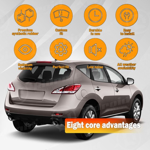 Rear Wiper Blade & Arm Kit For Nissan 2008-2013 ROGUE 2011-2016 JUKE OE Quality - Picture 8 of 22