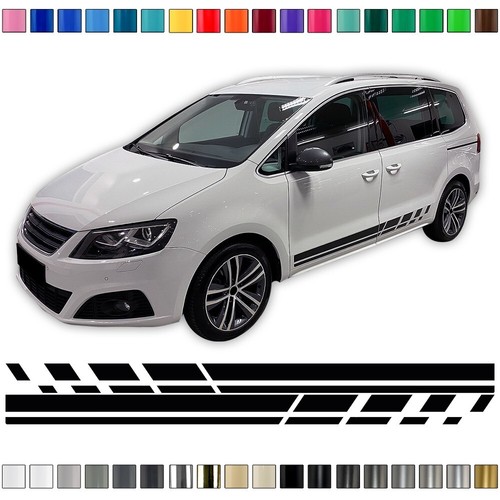 Juego de pegatinas laterales coche, pegatinas decorativas comp. con Seat Alhambra FR - Imagen 3 de 10