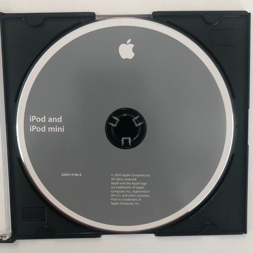 Apple iPod and IPod Mini 2004 Installation CD 2Z691-5196-A Disk Only