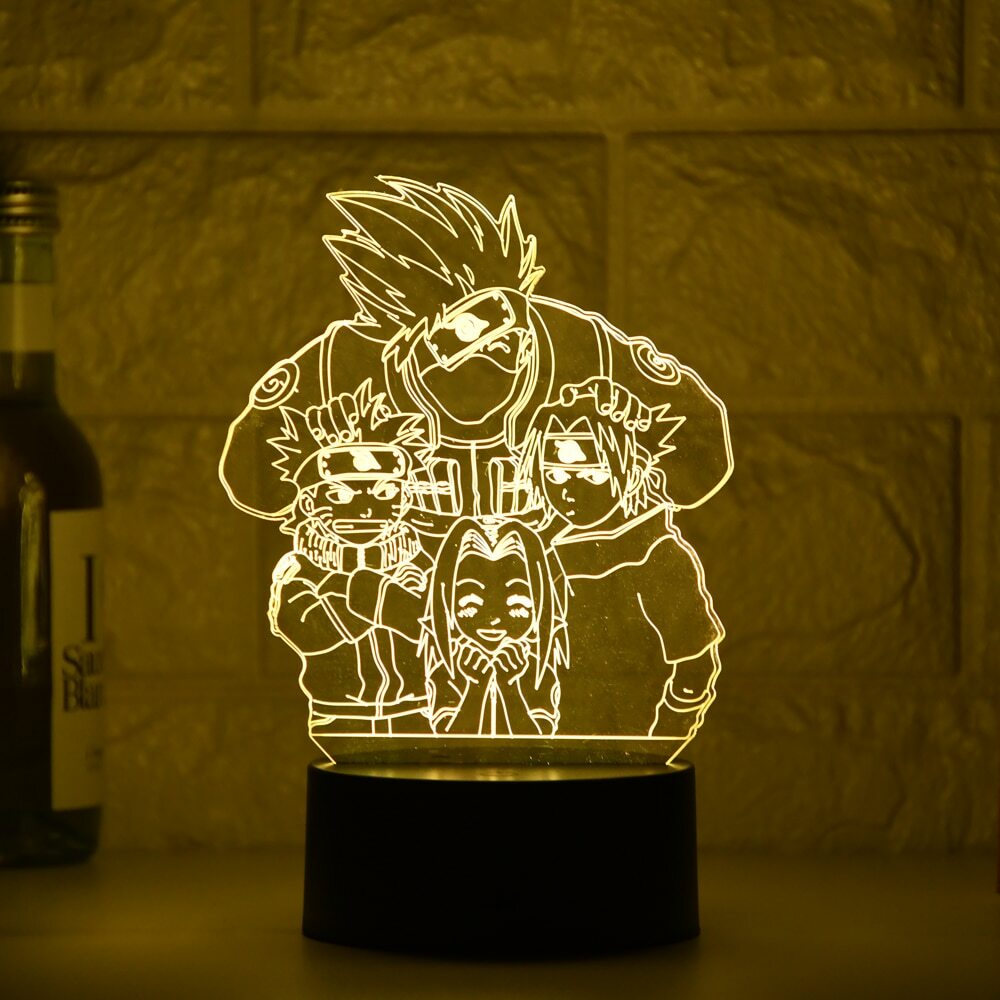 Anime Naruto Uzumaki Itachi LED Night Light Kids Bedroom 3D Lamp Decoration  Gift | eBay