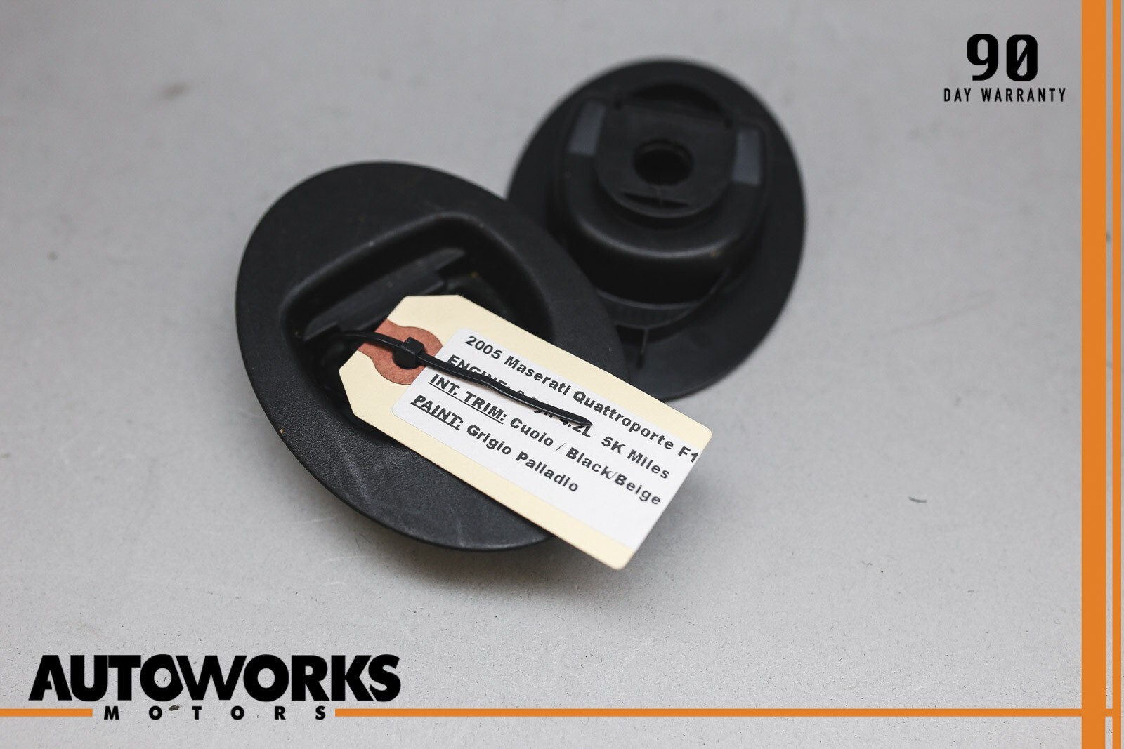03-13 Maserati Quattroporte M139 Trunk Carpet Tie Down Hook Plate Set of 4 OEM