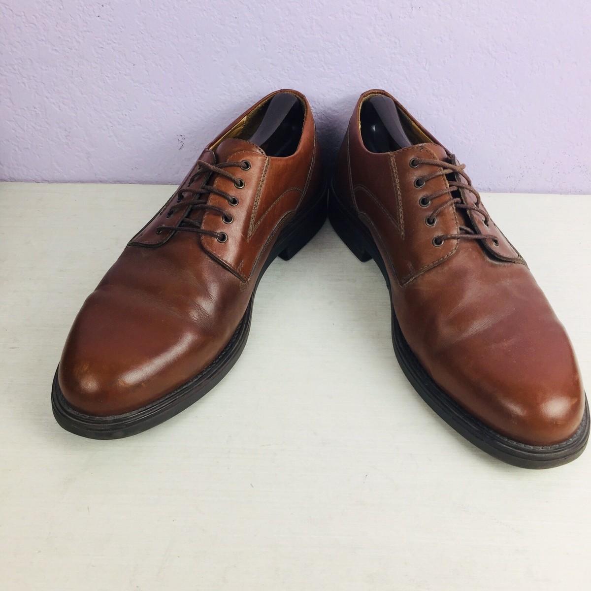 CLARKS Oxford 36793 Brown Leather Mens Dress Shoes Size 11.5  display picture 3