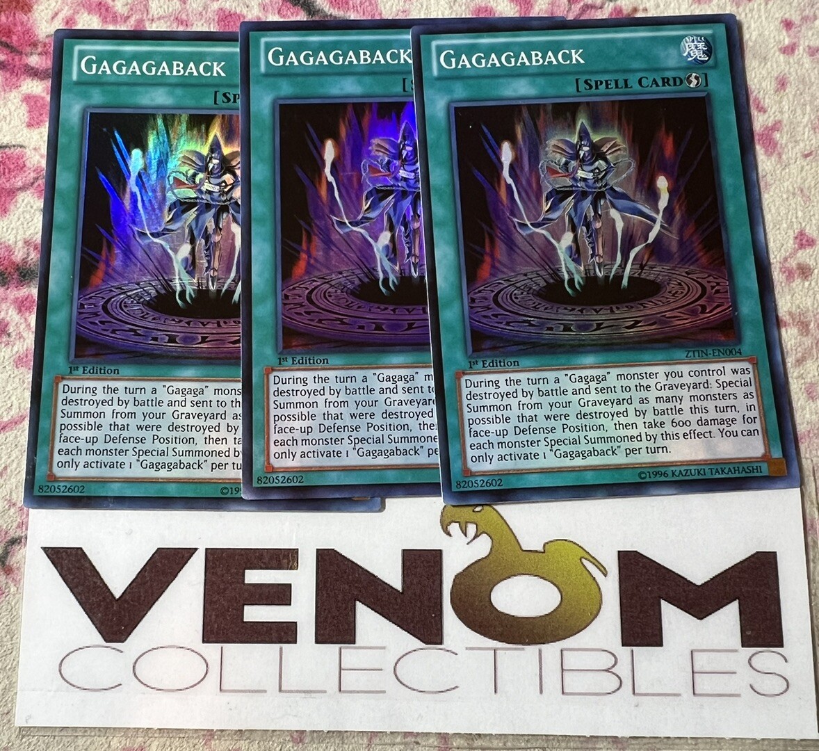 3x (M/NM) - Gagagaback - ZTIN-EN004 - Super Rare - 1st Edition