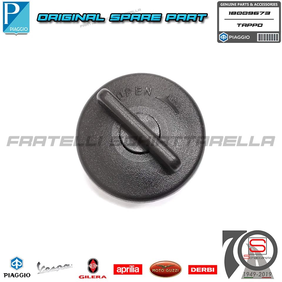 Tappo Serbatoio Carburante Benzina Originale Piaggio New Beverly Hpe 300 400 ... - Immagine 2 di 4