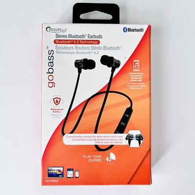 Power Up Earbuds Microphone Stereo for Bluetooth