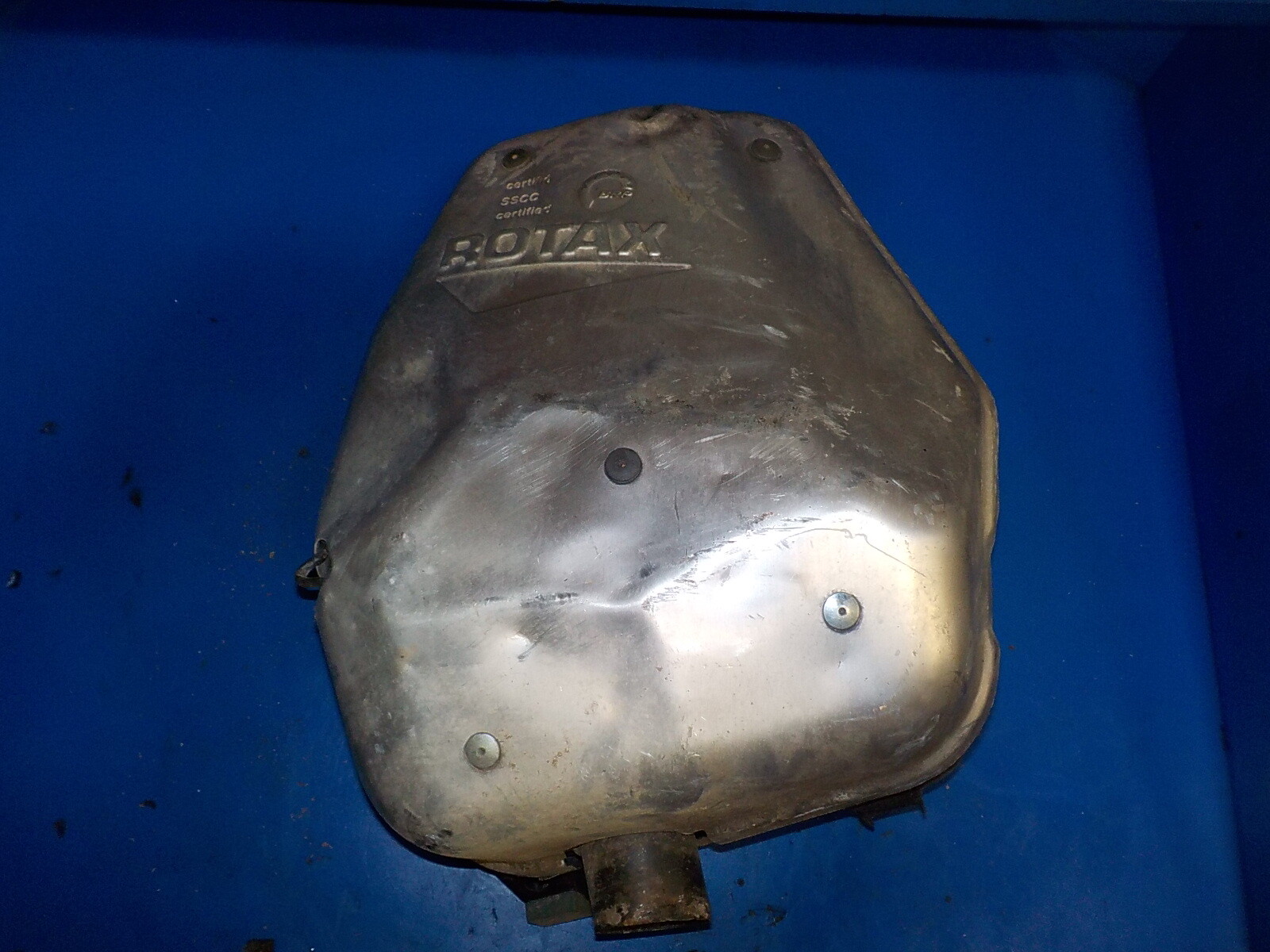 SKIDOO SUMMIT X 800 2013 STOCK EXHAUST SILENCER CAN, DAMAGED , DIRTY USED