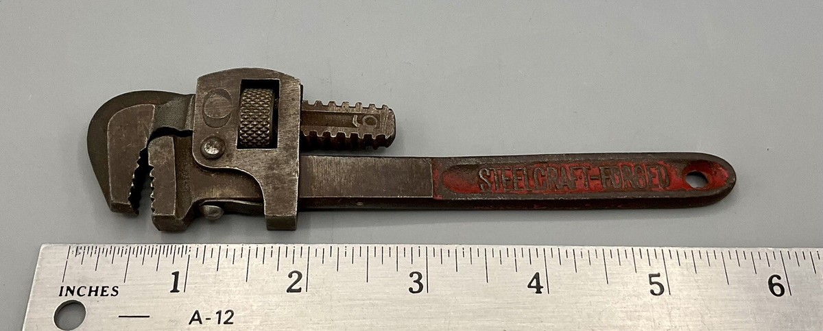 Clé à Molette (pipe Wrench) Vintage #6 En Acier Forgé - Fabriquée En Allemagne De L'Ouest - Occasion