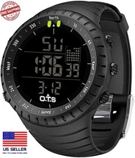 Men'S Digital Sports Watch Waterproof Tactical Watch with LED Backlight Watch